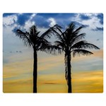 Palm Trees Against Sunset Sky Double Sided Flano Blanket (Medium)  60 x50  Blanket Front