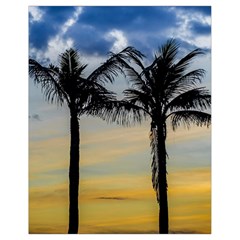 Palm Trees Against Sunset Sky Drawstring Bag (small) by dflcprints