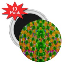 Jungle Love In Fantasy Landscape Of Freedom Peace 2.25  Magnets (10 pack) 