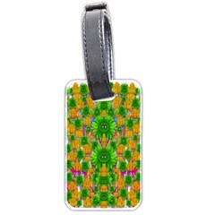 Jungle Love In Fantasy Landscape Of Freedom Peace Luggage Tags (two Sides) by pepitasart