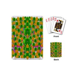 Jungle Love In Fantasy Landscape Of Freedom Peace Playing Cards (Mini) 