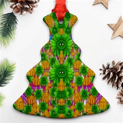 Jungle Love In Fantasy Landscape Of Freedom Peace Ornament (Christmas Tree) 