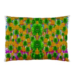 Jungle Love In Fantasy Landscape Of Freedom Peace Pillow Case (two Sides) by pepitasart