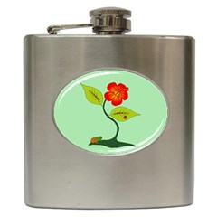 Plant And Flower Hip Flask (6 Oz) by linceazul