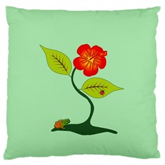 Plant And Flower Standard Flano Cushion Case (two Sides) by linceazul