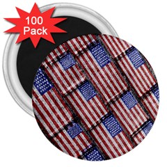 Usa Flag Grunge Pattern 3  Magnets (100 Pack) by dflcprints