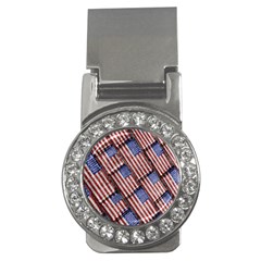 Usa Flag Grunge Pattern Money Clips (cz)  by dflcprints