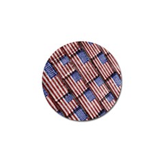 Usa Flag Grunge Pattern Golf Ball Marker by dflcprints