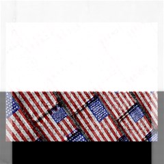 Usa Flag Grunge Pattern Rectangular Jigsaw Puzzl by dflcprints