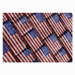 Usa Flag Grunge Pattern Large Glasses Cloth (2-side) by dflcprints