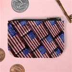 Usa Flag Grunge Pattern Mini Coin Purses Back