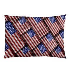 Usa Flag Grunge Pattern Pillow Case (two Sides) by dflcprints