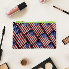 Usa Flag Grunge Pattern Cosmetic Bag (xs) by dflcprints