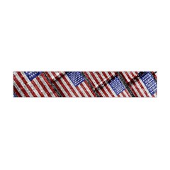 Usa Flag Grunge Pattern Flano Scarf (mini) by dflcprintsclothing