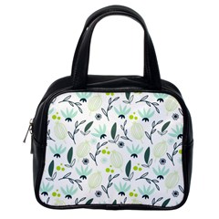 Hand Drawm Seamless Floral Pattern Classic Handbags (one Side) by TastefulDesigns