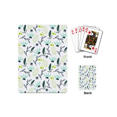 Hand Drawm Seamless Floral Pattern Playing Cards (mini)  by TastefulDesigns