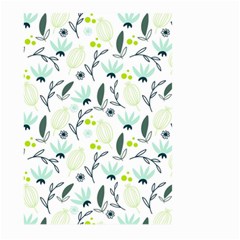 Hand Drawm Seamless Floral Pattern Large Garden Flag (two Sides) by TastefulDesigns