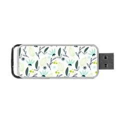 Hand Drawm Seamless Floral Pattern Portable Usb Flash (one Side) by TastefulDesigns