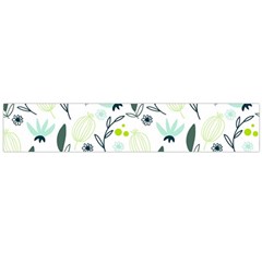 Hand Drawm Seamless Floral Pattern Flano Scarf (large) by TastefulDesigns