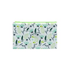 Hand Drawm Seamless Floral Pattern Cosmetic Bag (xs) by TastefulDesigns