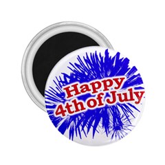 Happy 4th Of July Graphic Logo 2 25  Magnets by dflcprints