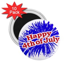 Happy 4th Of July Graphic Logo 2 25  Magnets (10 Pack)  by dflcprints