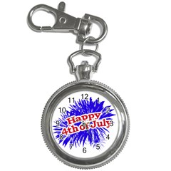 Happy 4th Of July Graphic Logo Key Chain Watches by dflcprints