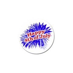 Happy 4th Of July Graphic Logo Golf Ball Marker (4 Pack) by dflcprints