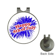 Happy 4th Of July Graphic Logo Hat Clips With Golf Markers by dflcprints