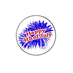 Happy 4th Of July Graphic Logo Hat Clip Ball Marker by dflcprints