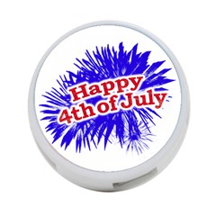 Happy 4th Of July Graphic Logo 4-port Usb Hub (one Side) by dflcprints