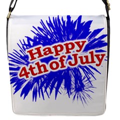 Happy 4th Of July Graphic Logo Flap Messenger Bag (s) by dflcprints