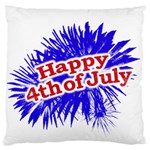 Happy 4th Of July Graphic Logo Standard Flano Cushion Case (One Side) Front