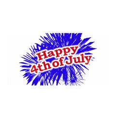 Happy 4th Of July Graphic Logo Satin Wrap