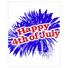 Happy 4th Of July Graphic Logo Drawstring Bag (small) by dflcprints