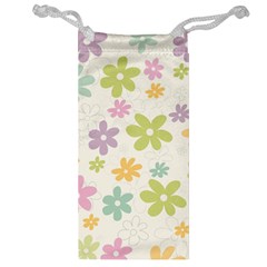 Beautiful Spring Flowers Background Jewelry Bag by TastefulDesigns