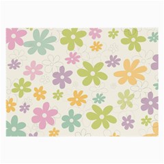 Beautiful Spring Flowers Background Large Glasses Cloth (2-side) by TastefulDesigns