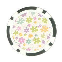 Beautiful Spring Flowers Background Poker Chip Card Guard by TastefulDesigns