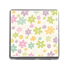 Beautiful Spring Flowers Background Memory Card Reader (square) by TastefulDesigns