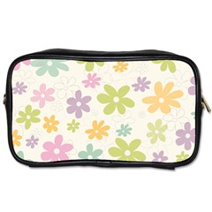 Beautiful Spring Flowers Background Toiletries Bags by TastefulDesigns