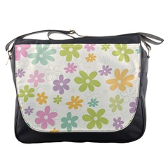 Beautiful Spring Flowers Background Messenger Bags by TastefulDesigns