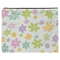 Beautiful Spring Flowers Background Cosmetic Bag (xxxl)  by TastefulDesigns