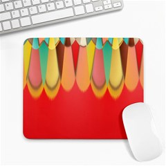 Colors On Red Large Mousepads by linceazul