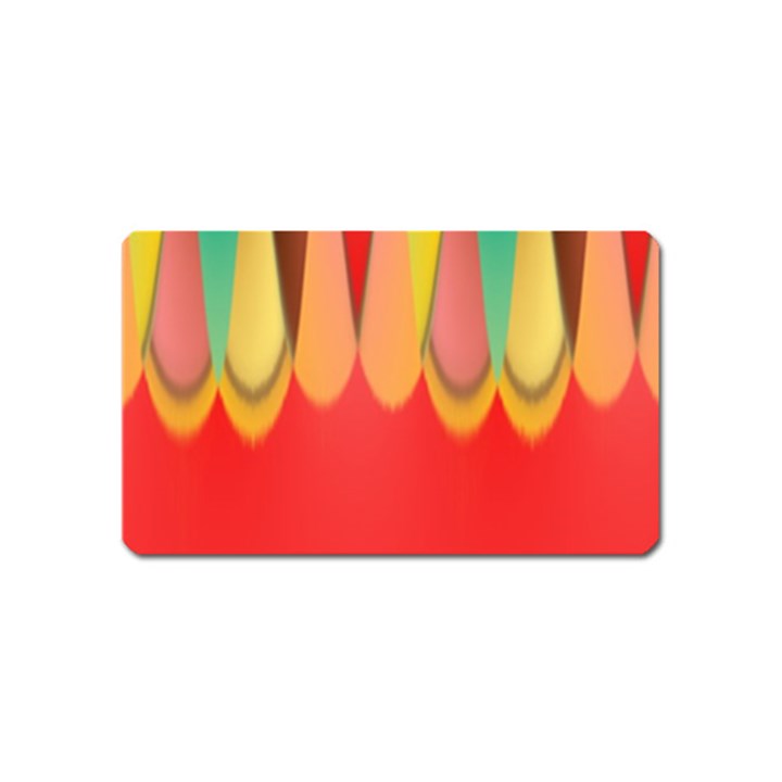 Colors On Red Magnet (Name Card)