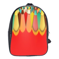 Colors On Red School Bags(large)  by linceazul