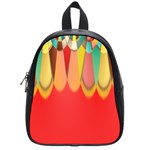 Colors On Red School Bags (Small)  Front