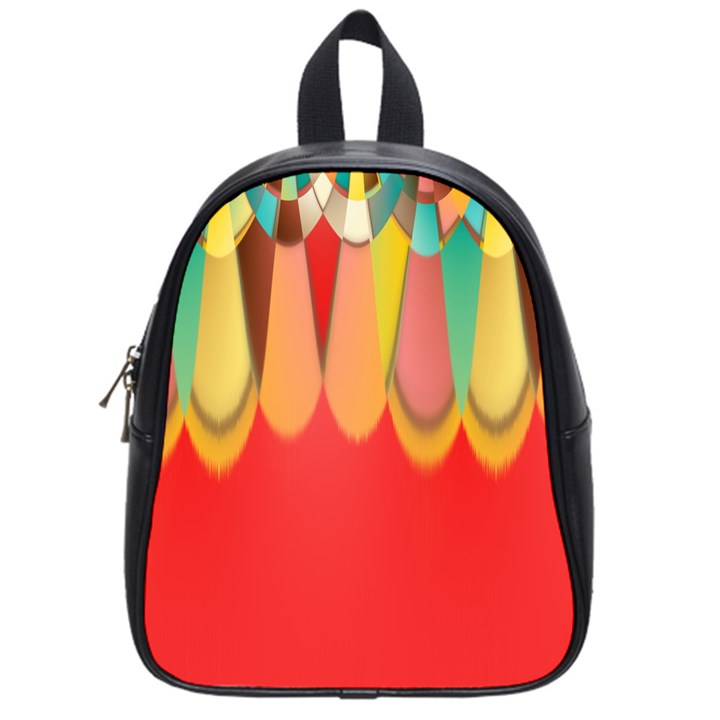 Colors On Red School Bags (Small) 