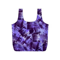 Purple Paint Strokes Full Print Recycle Bags (s) 