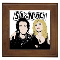 Sid And Nancy Framed Tiles by Valentinaart