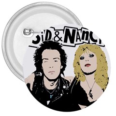 Sid And Nancy 3  Buttons by Valentinaart